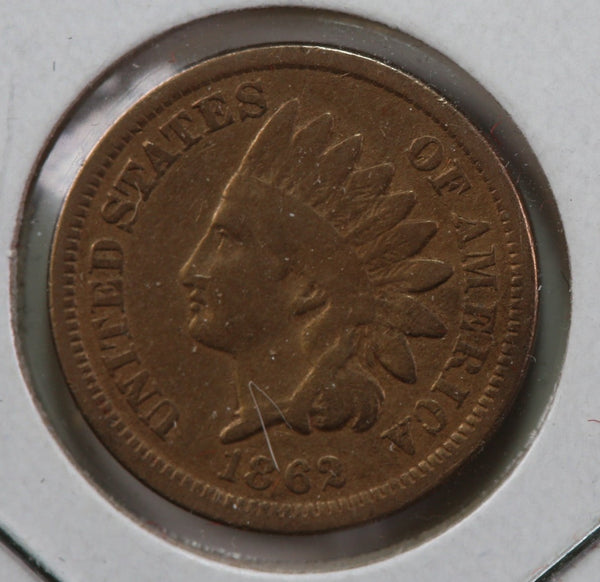 1862 Indian Head Cent, Affordable Circulated Coin, Store #83018
