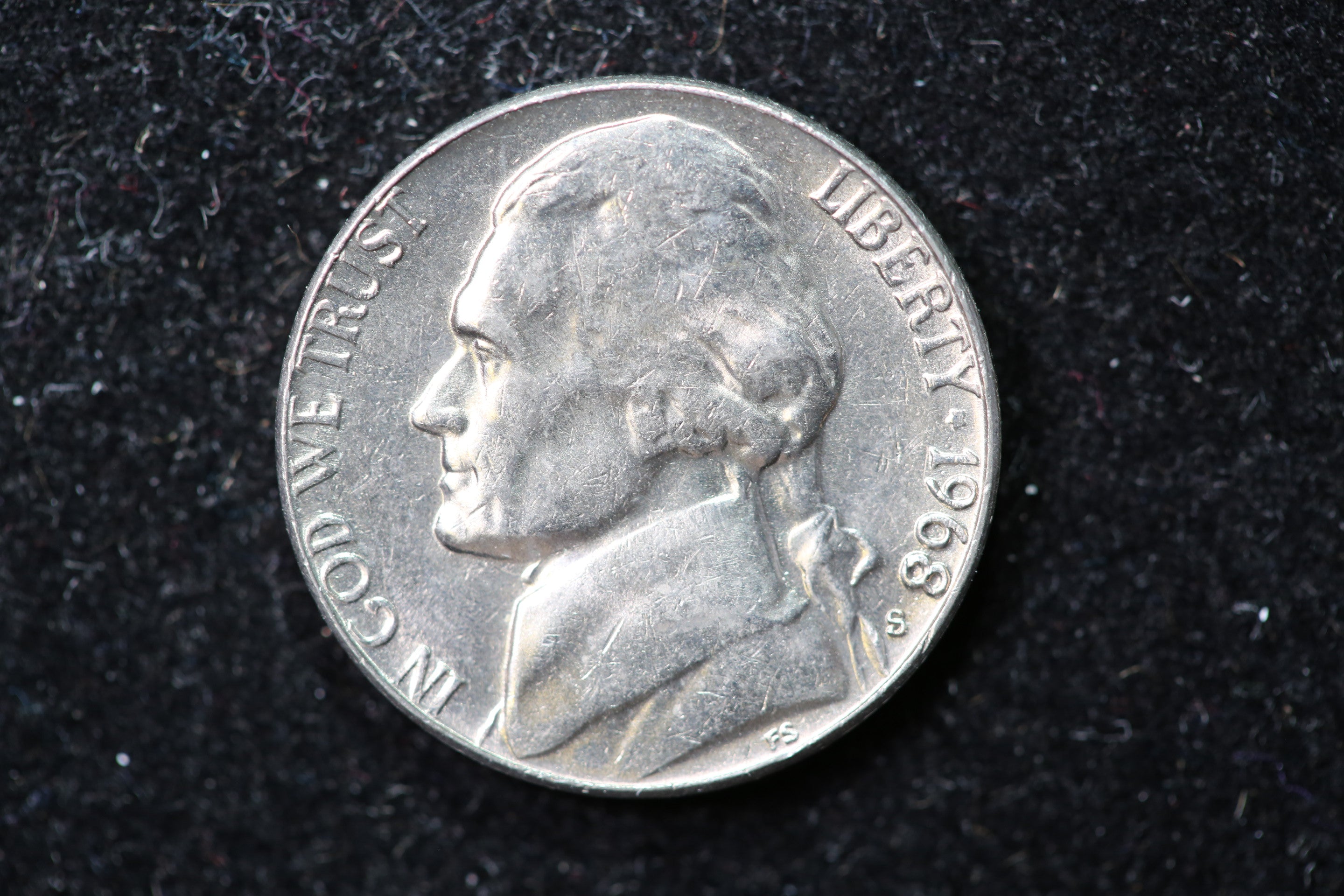 1968-S Jefferson Nickel. Nice Proof Coin. Store #1269201