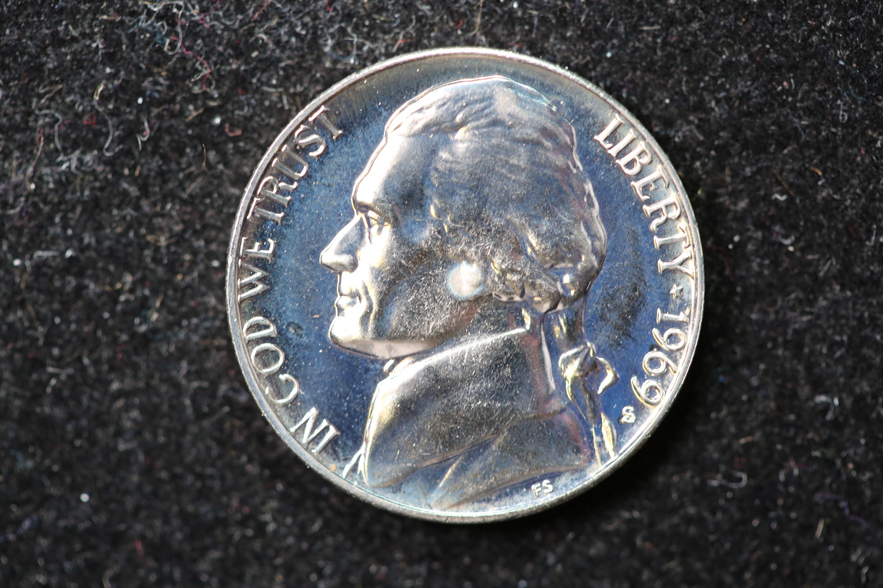 1969-S Jefferson Nickel. Nice Proof Coin. Store #1269202