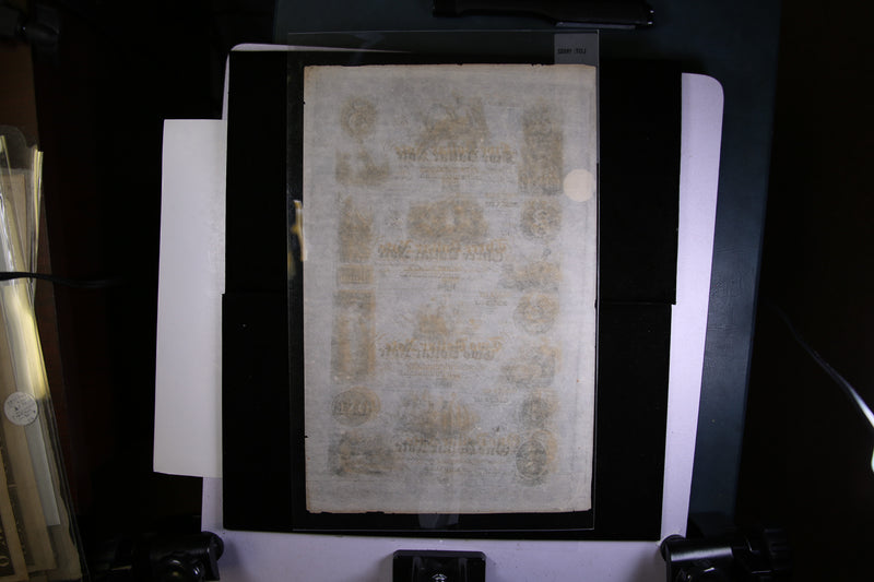 1800's Generic Store Script, Full Sheet.,  Obsolete Currency, Store Sale 093228