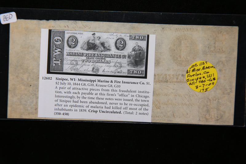 1844 Obsolete Currency, Store