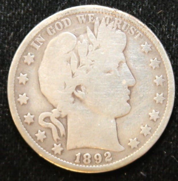 1892-O Barber Half Dollar. Nice Circulated Coin. Store
