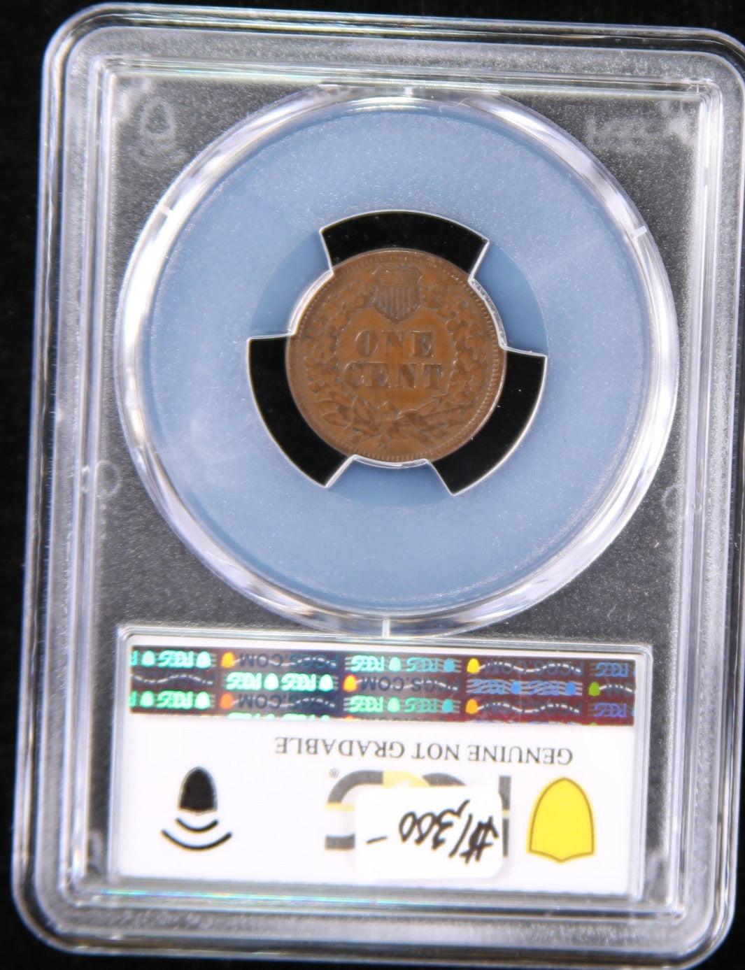 1877 Indian Head, PCGS Genuine, Damage - VF Detail, Store #98442