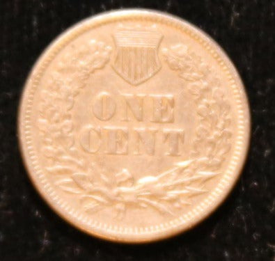 1860 Small Cent Indian Head, Pointed Bust AU details. Store #242544