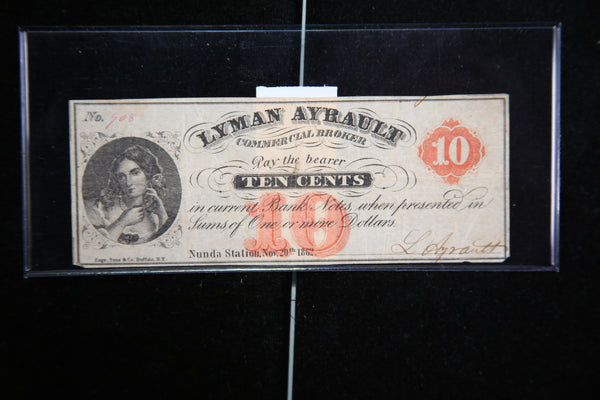 1862 Obsolete Currency, Store #092089