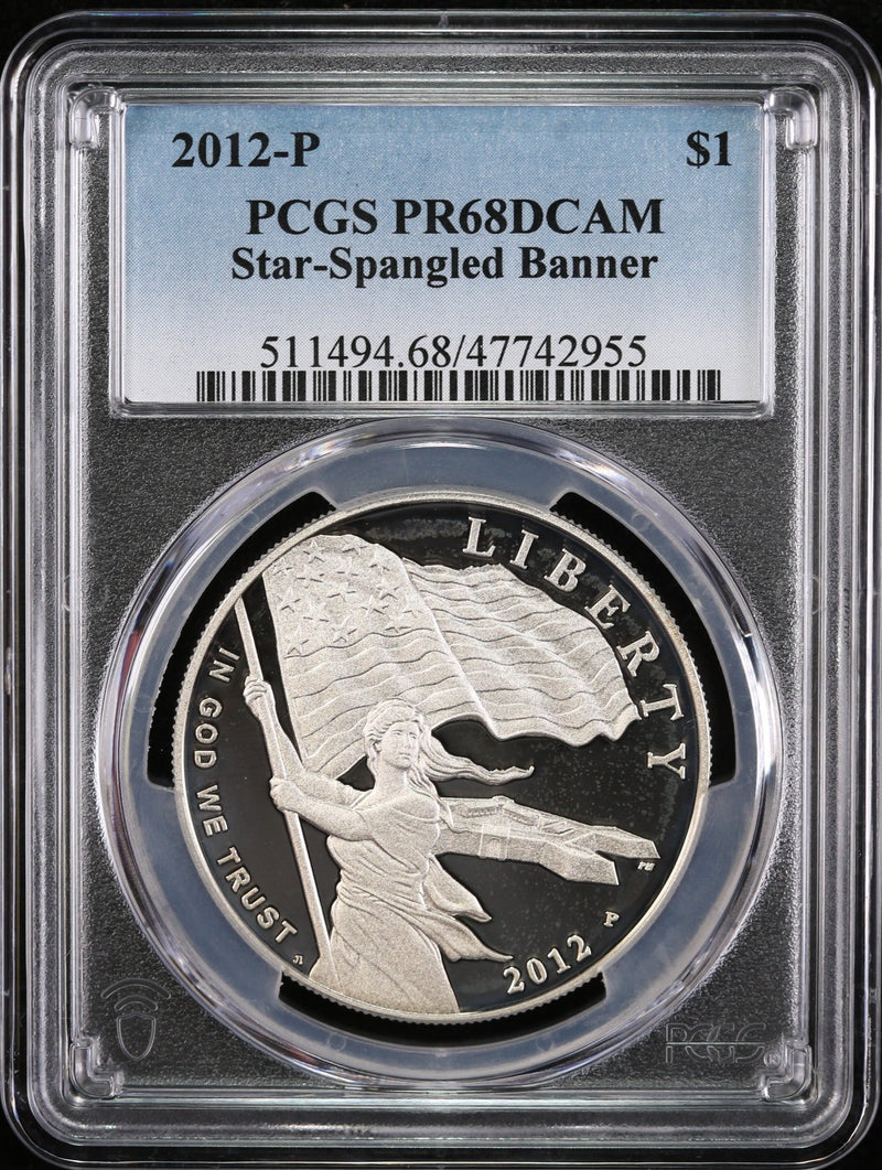 2012-P Star-Spangled Banner Commemorative, PCGS PR68 DCAM, Affordable Collectible Coin. Store