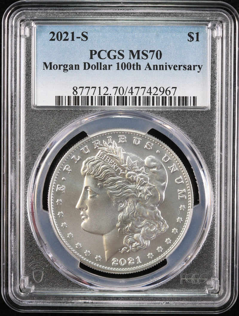 2021-S Morgan Dollar Anniversary Coin, PCGS MS70, Affordable Collectible Coin. Store