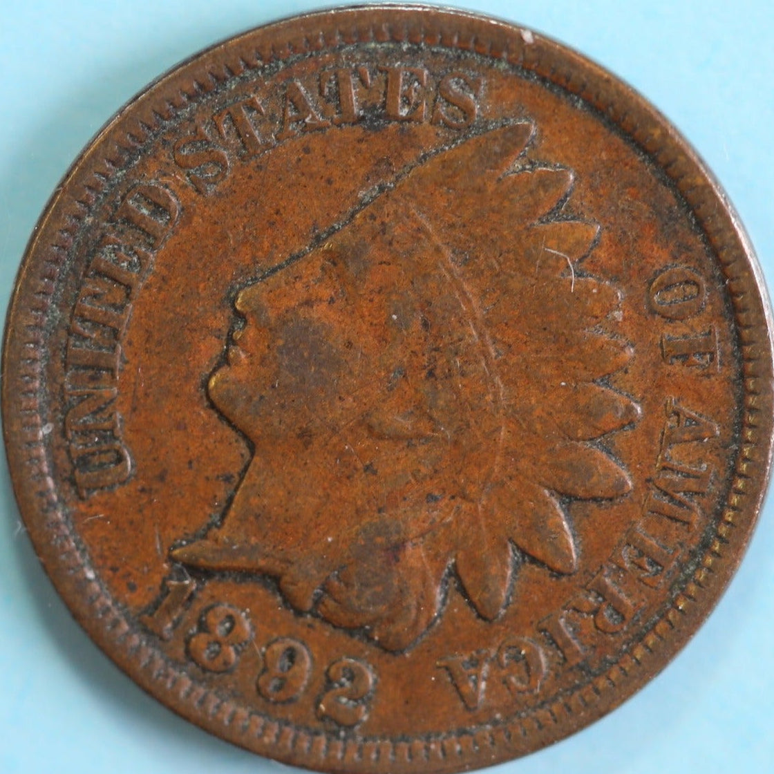1892 Indian Head Cent, Circulated Affordable Coin, Store #CT0715