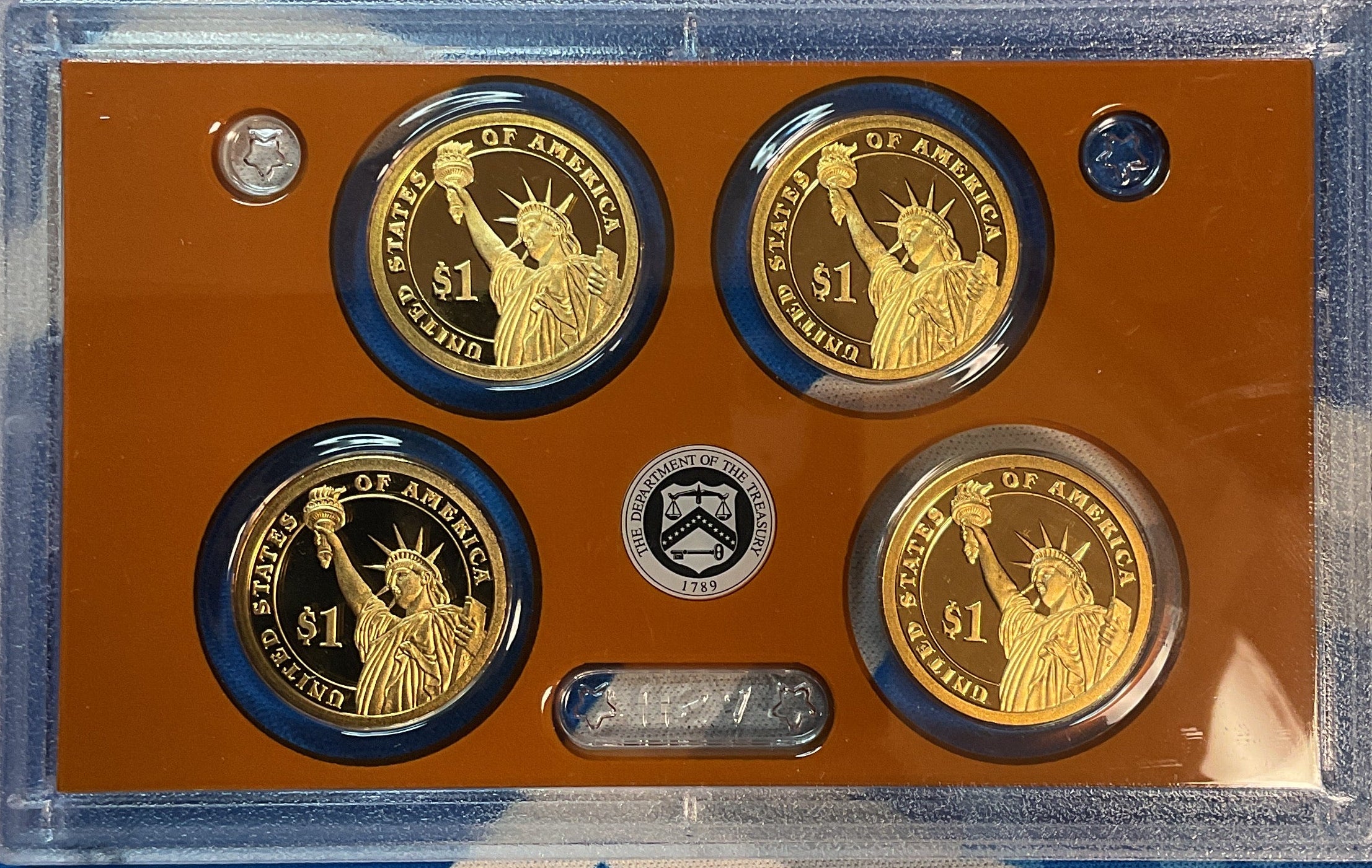 2011 U.S. Mint President $1 Coin Proof Set, in Original Government Packaging.