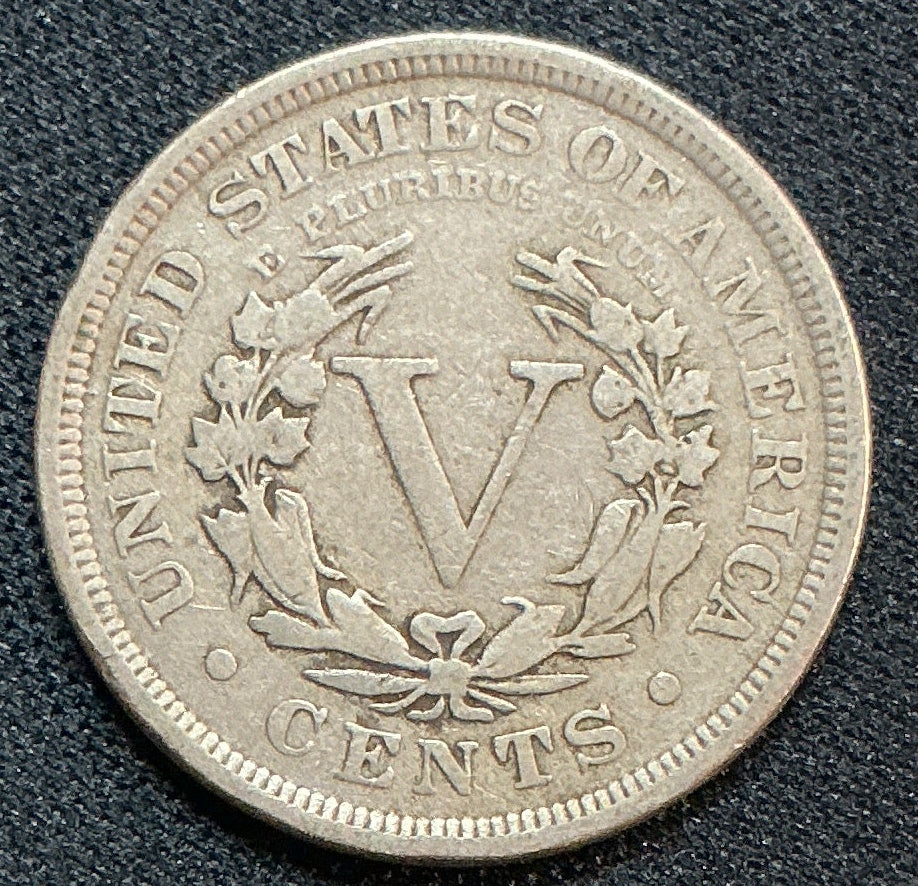 1904 Liberty Nickel, Very Good Circulated Coin, Store #NL889