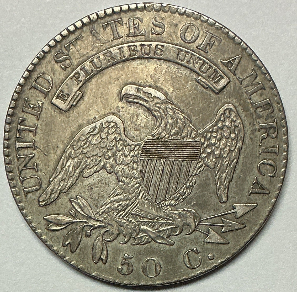 1819/8 Cap Bust Half Dollar, Extra Fine Circulated Coin, Store #HR1916