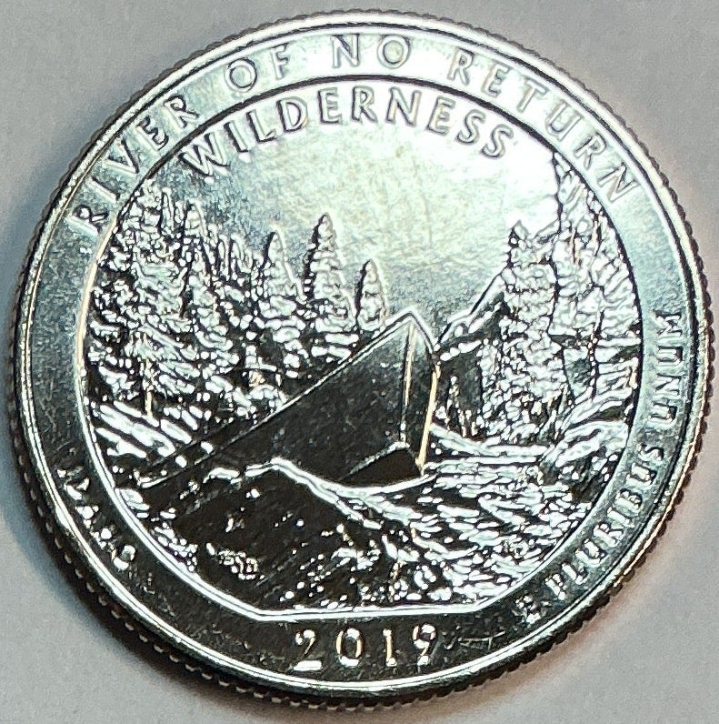 2019-D Uncirculated, River of No Return Wilderness, Idaho, Washington Quarter