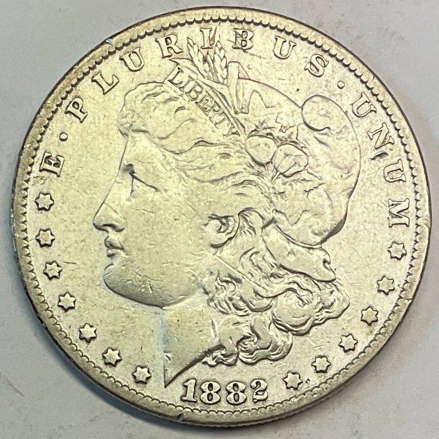 1882 Morgan Silver Dollar, Cull/Wizzed, Circulated Coin, Store #DR0880