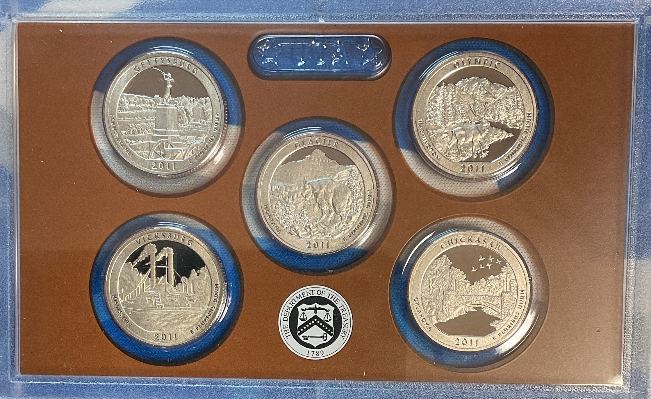 2011 U.S. Mint America the Beautiful Quarters Proof Set, in Original Government Packaging.