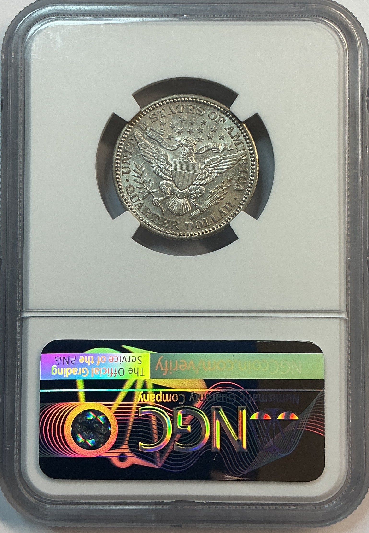 1904 Barber Quarter, NGC AU 55, Store #QR1647