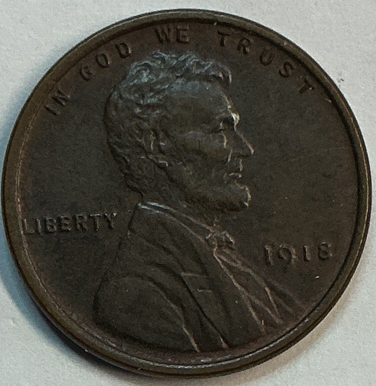 1918 Lincoln Cent, Mint State Uncirculated Coin, Store #88047