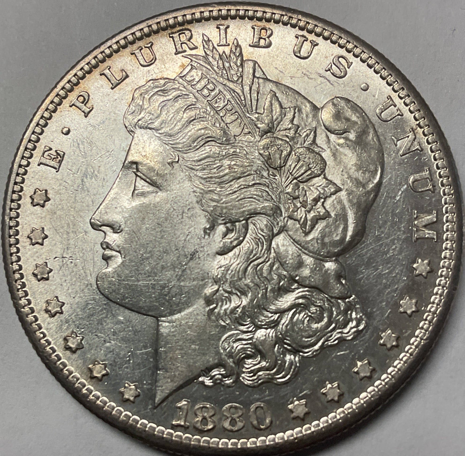 1880-S Morgan Dollar, Mint State Uncirculated Coin, Store #DR1565