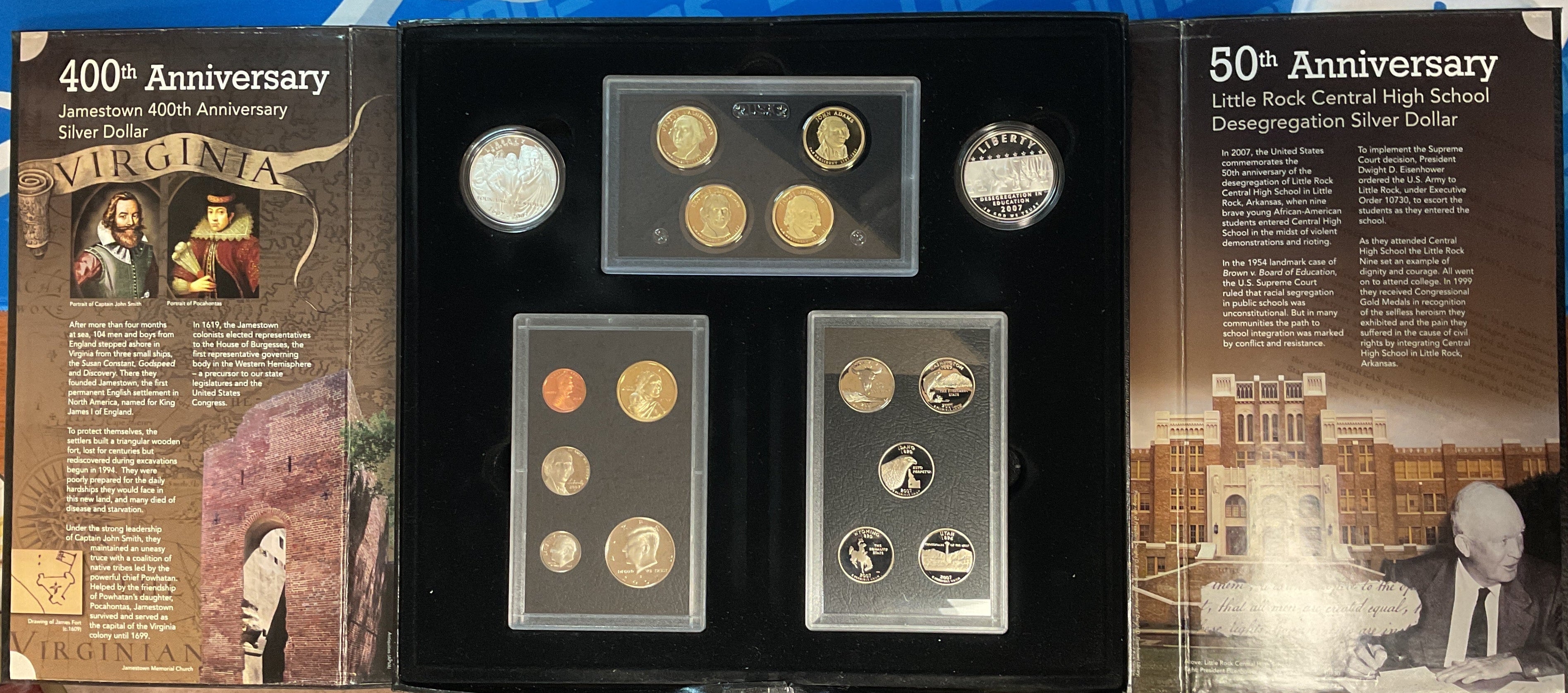 2007 U.S. Mint American Legacy Collection C.O.A. Uncirculated 16-Coin Mint Set # PT044