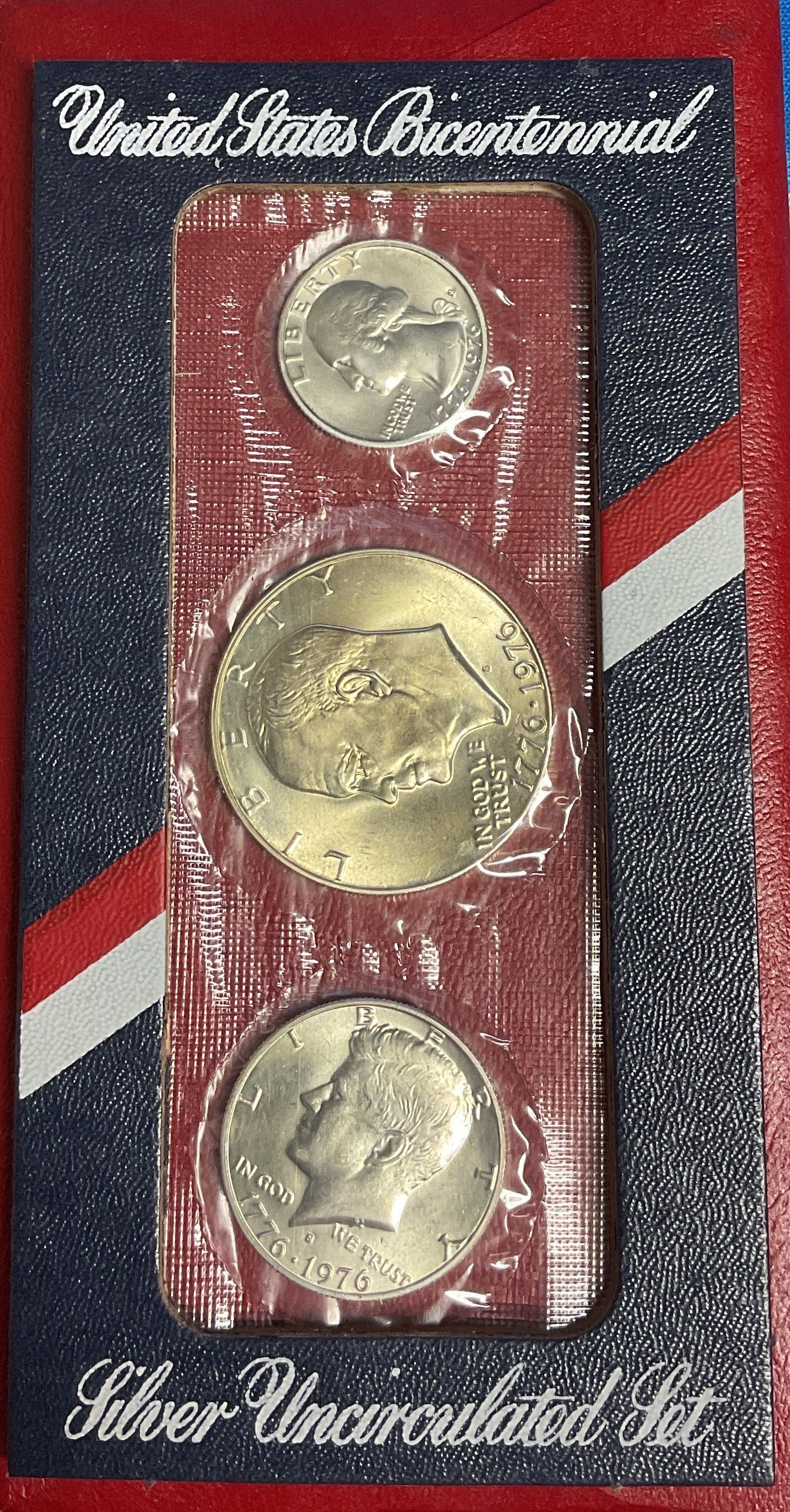 1976 U.S. Bicentennial Silver Uncirculated Set. 1776-1976. Store #PT054