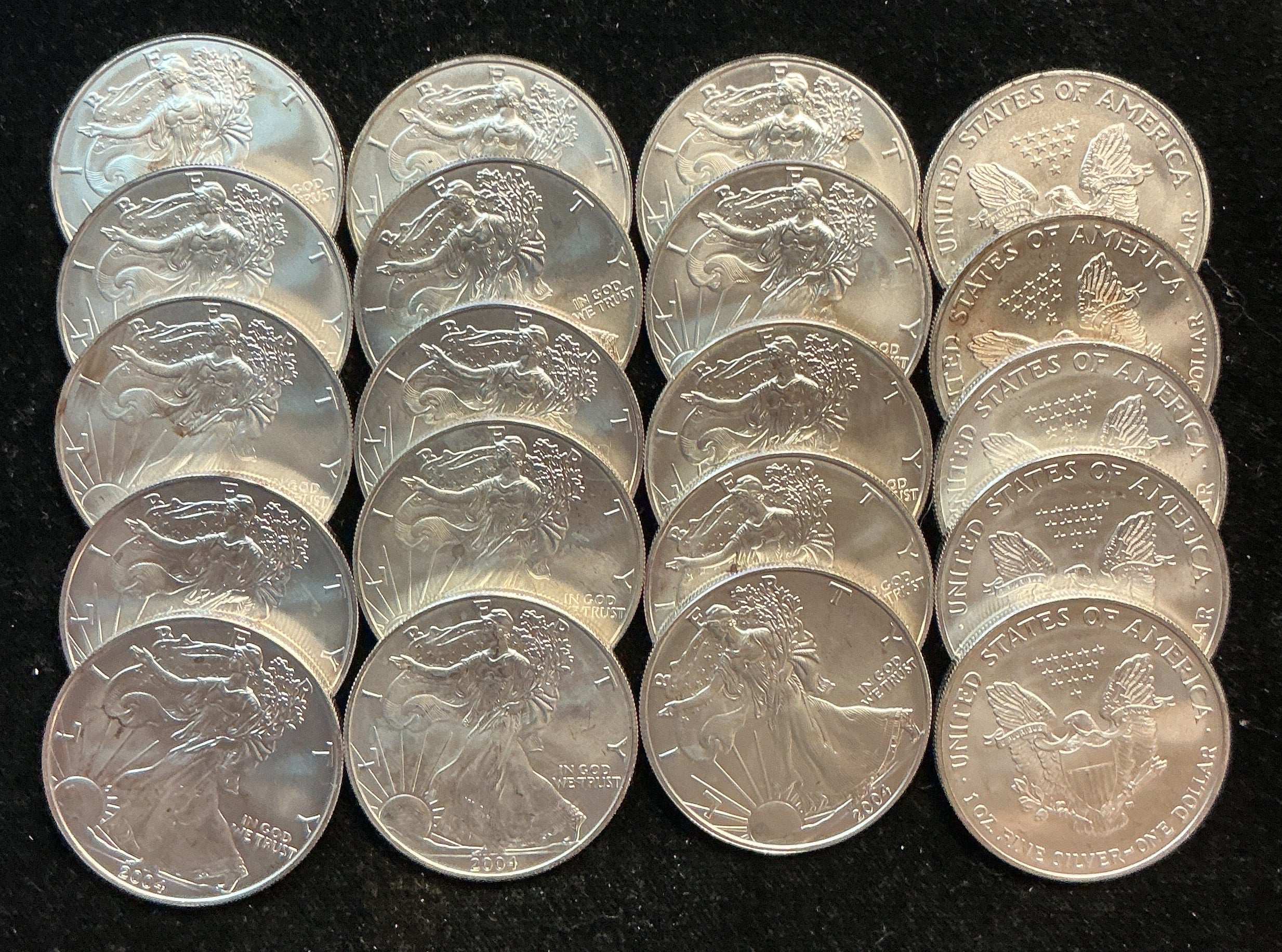 2004 American Silver Eagle Rolls. Store #SR027
