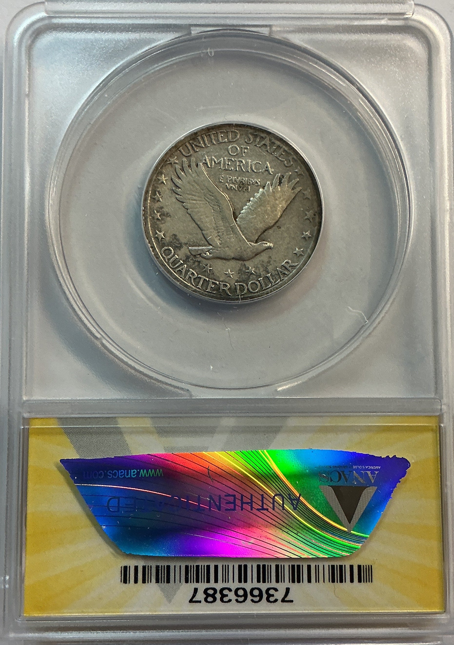 1924 Standing Liberty Quarter, ANACS F-12, Store #QR1619