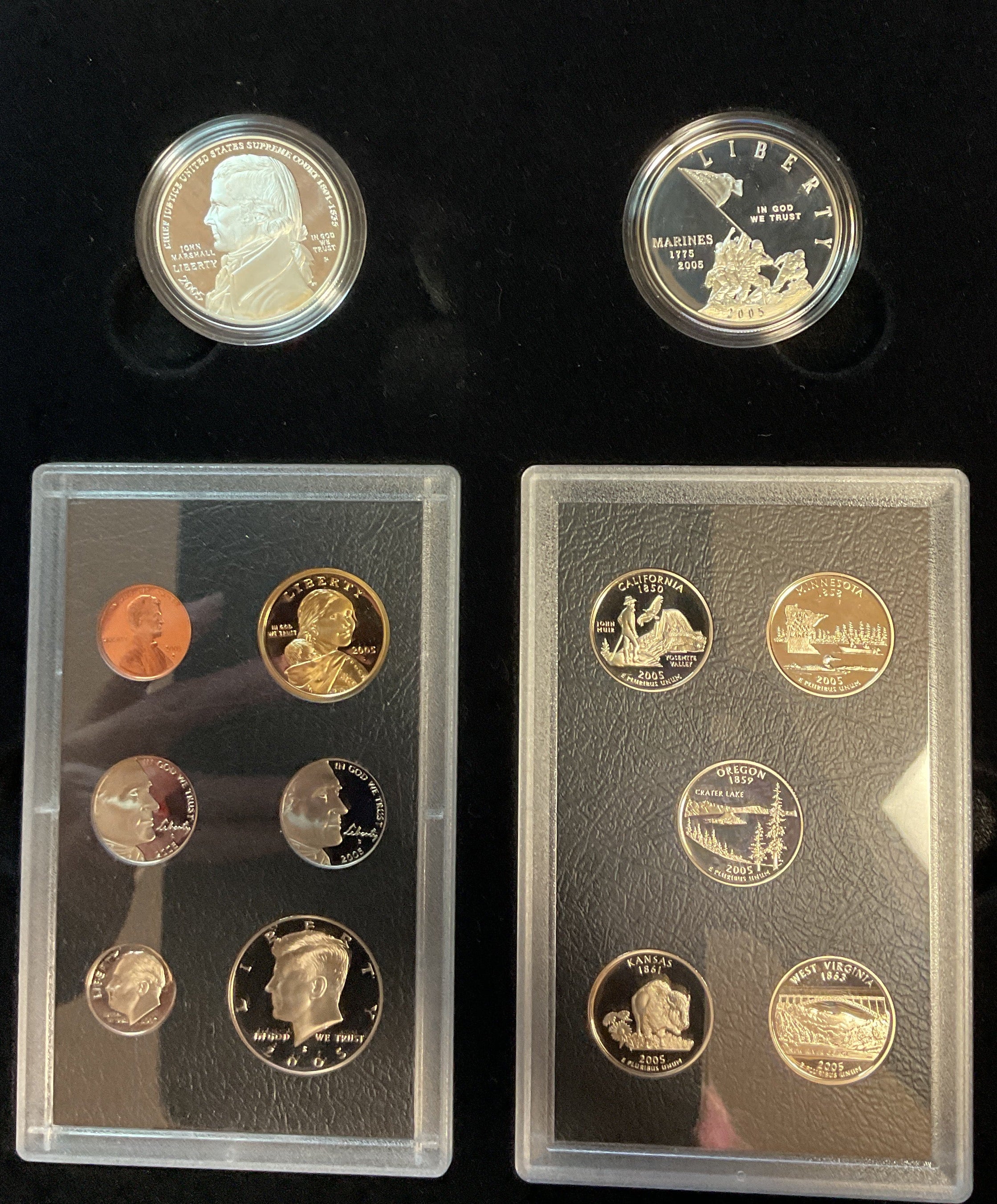2005 U.S. Mint American Legacy Collection. Uncirculated 13-Coin Proof Set. Store #PT042