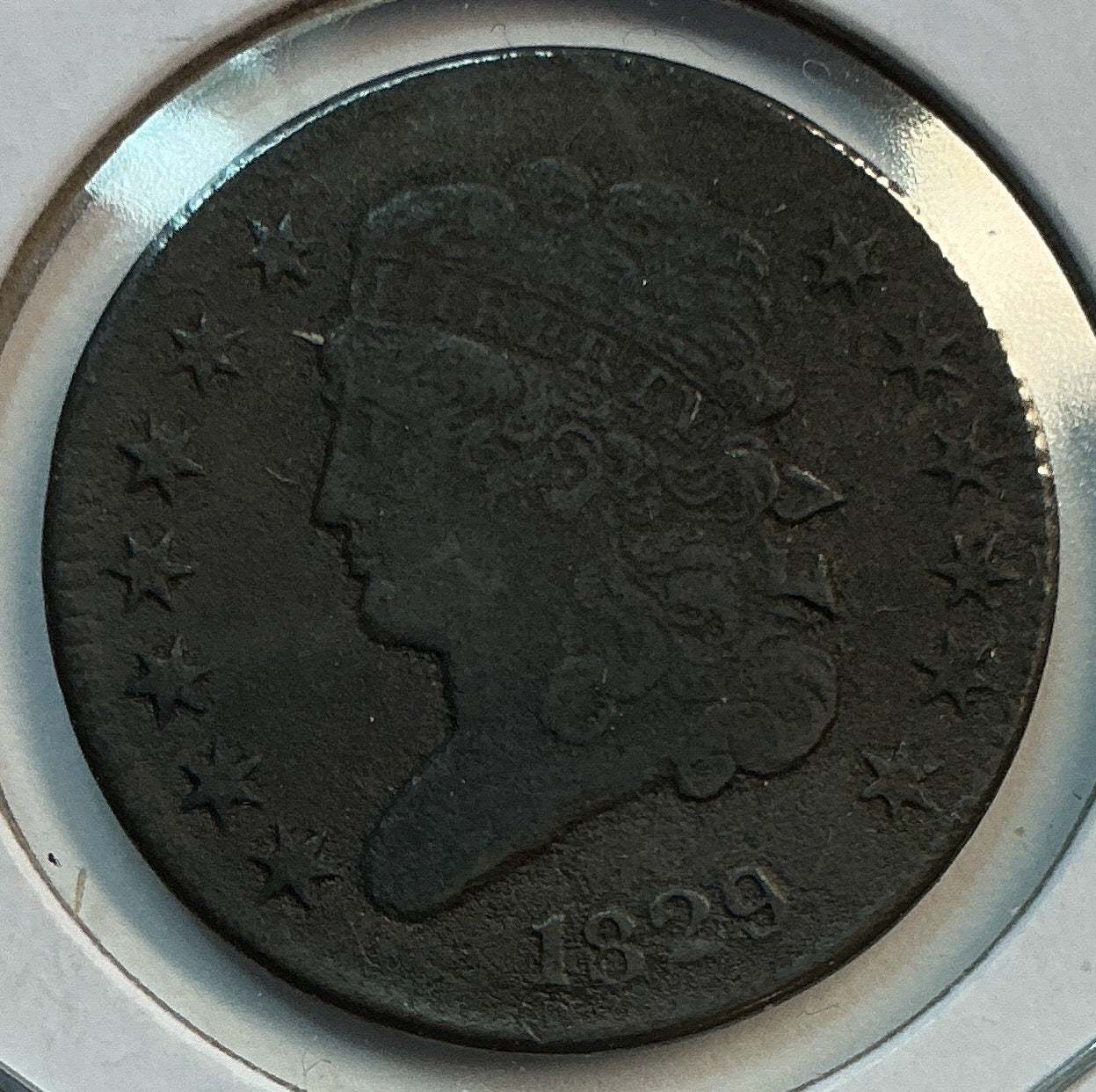 1829 Classic Head Half Cent, Extra Fine+ Coin. Store #HT0020