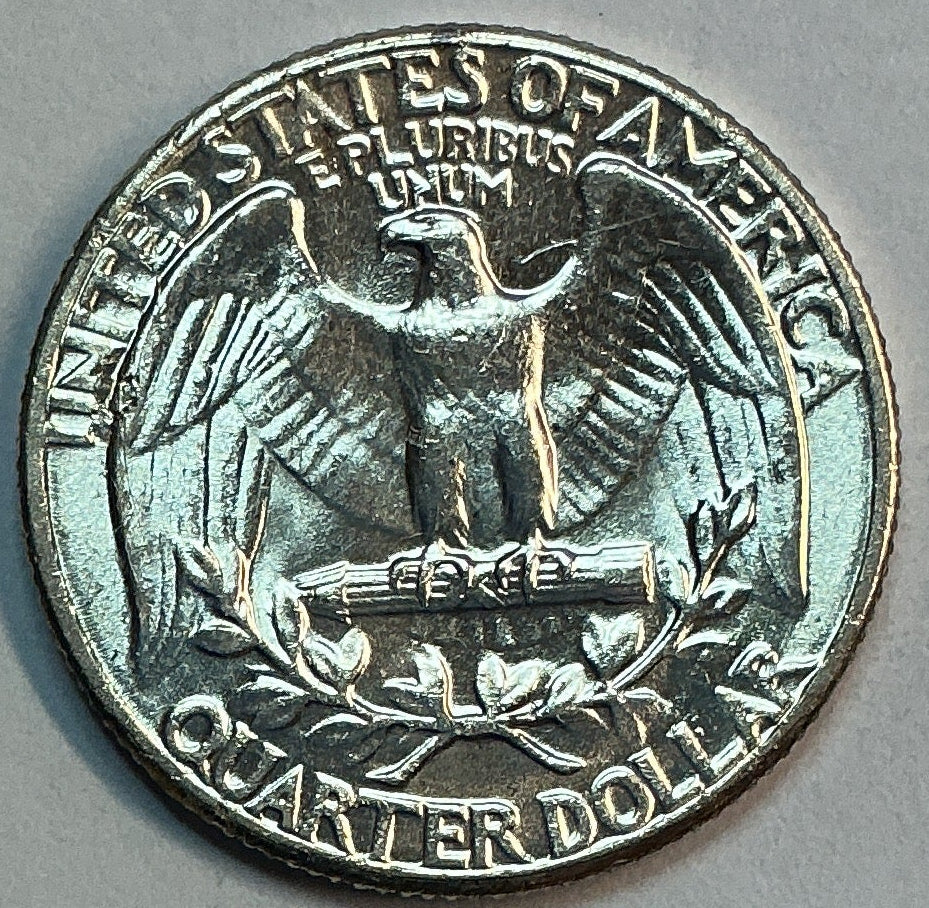 1959 Washington Silver Quarter., Gem Proof Strike Coin., Store #QR1784