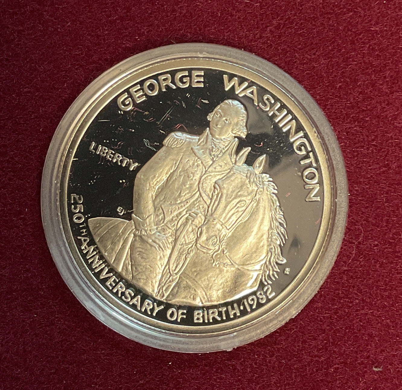 1982 George Washington Silver Proof Half-Dollar, U.S. Mint, #PT047