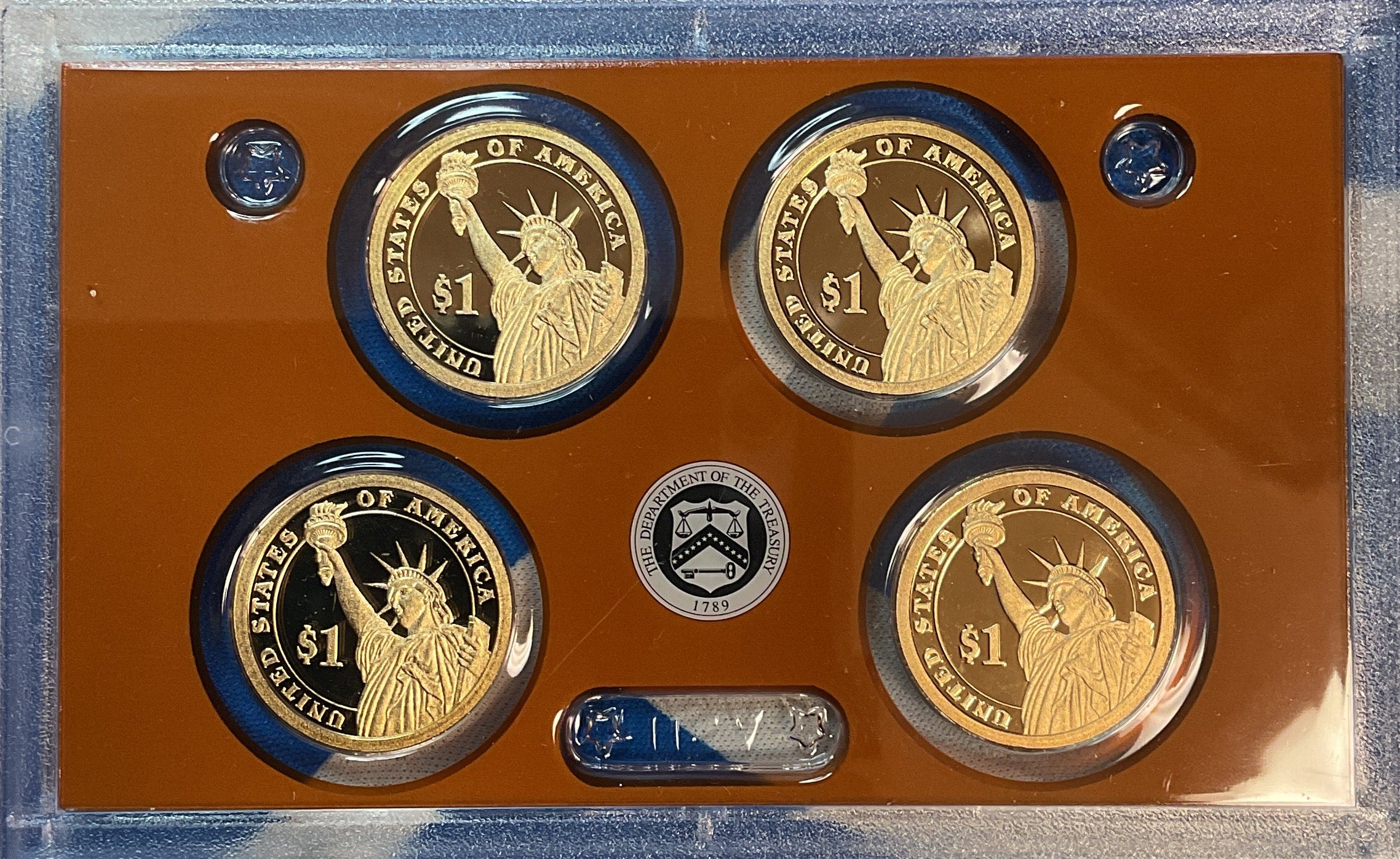 2012 U.S. Mint President $1 Coin Proof Set, in Original Government Packaging.