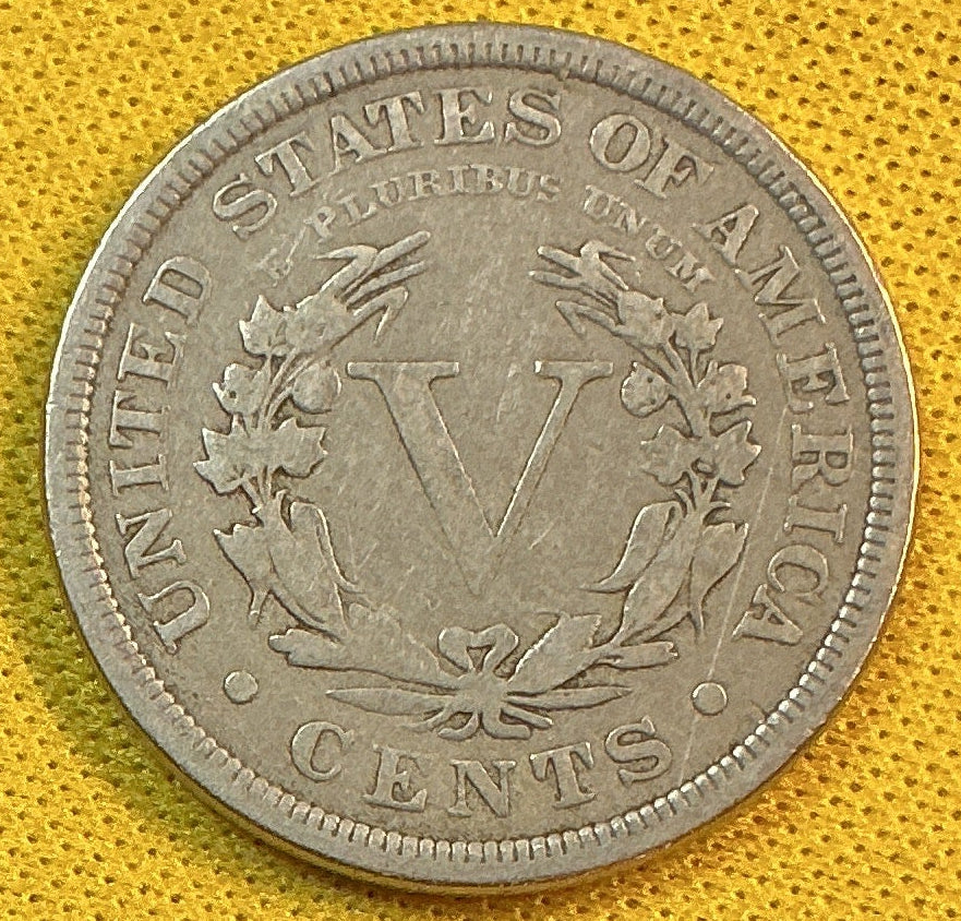 1907 Liberty Nickel, Very Good Circulated Coin, Store #NL900