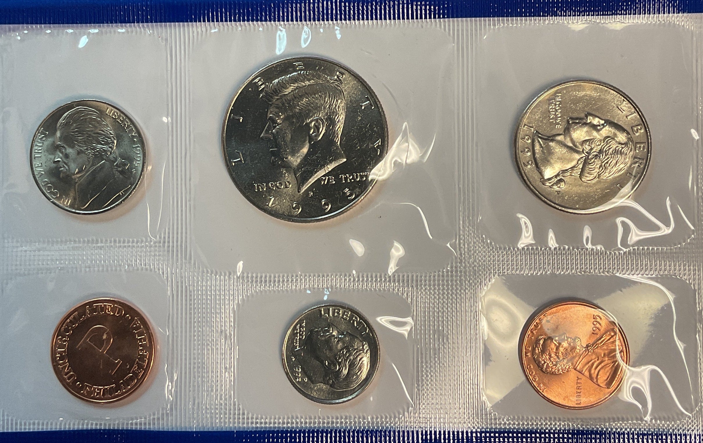 1995 United States Un-Circulated 12-Coin Mint Set
