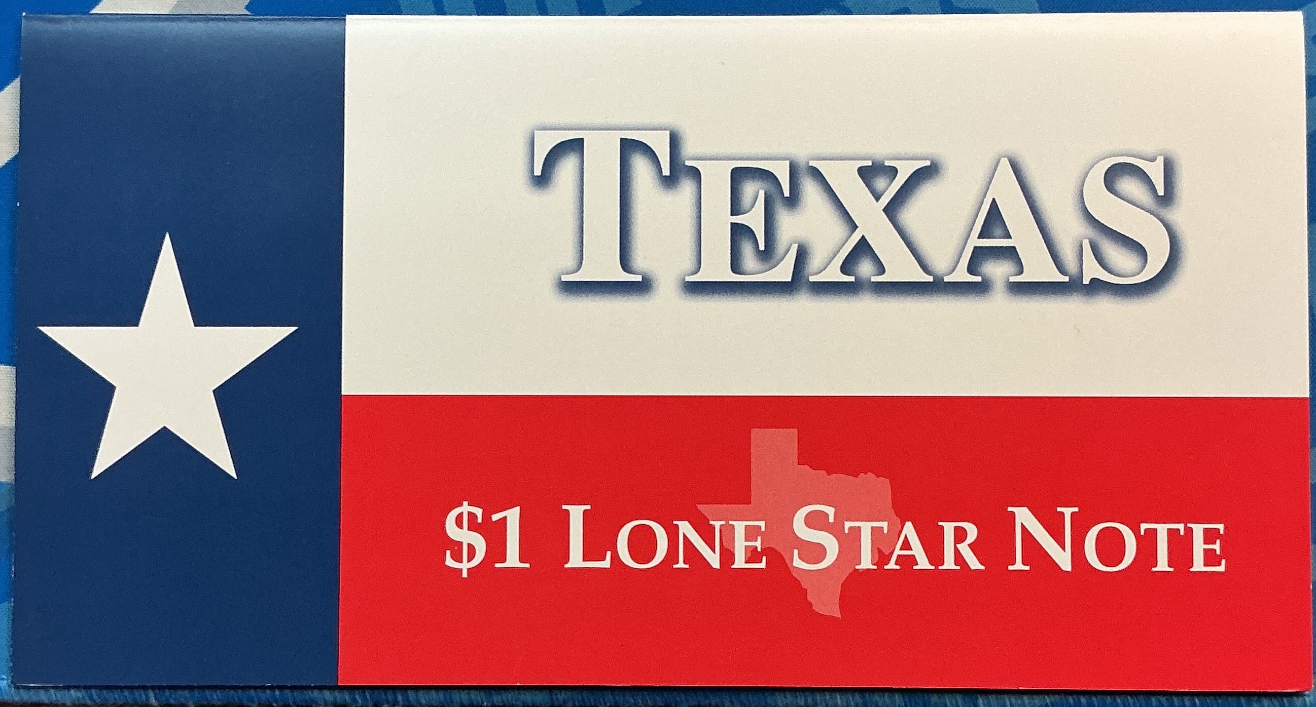 2001 $1 Texas Lone Star Note, BEP, Star Note, Store #FRN032