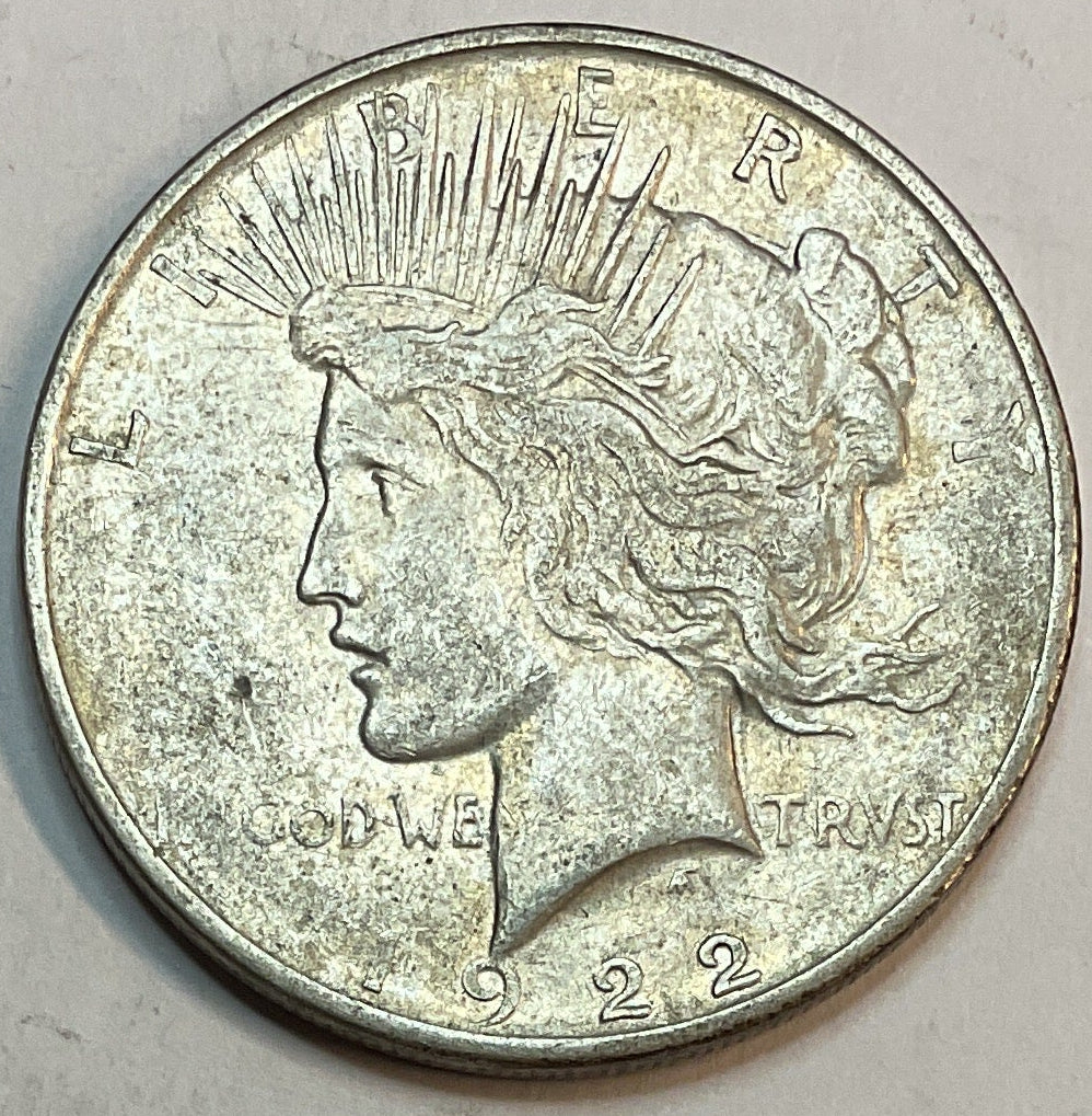 1922-D Peace Dollar, Fine Circulated Coin, Store #DR0945