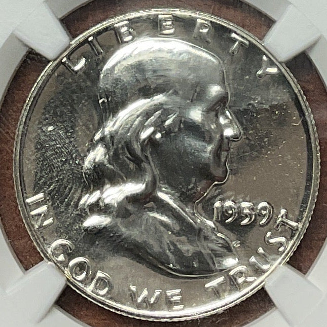 1959 Ben Franklin Half Dollar, NGC PF 67 Proof, Uncirculated Coin, Store #GHR1810