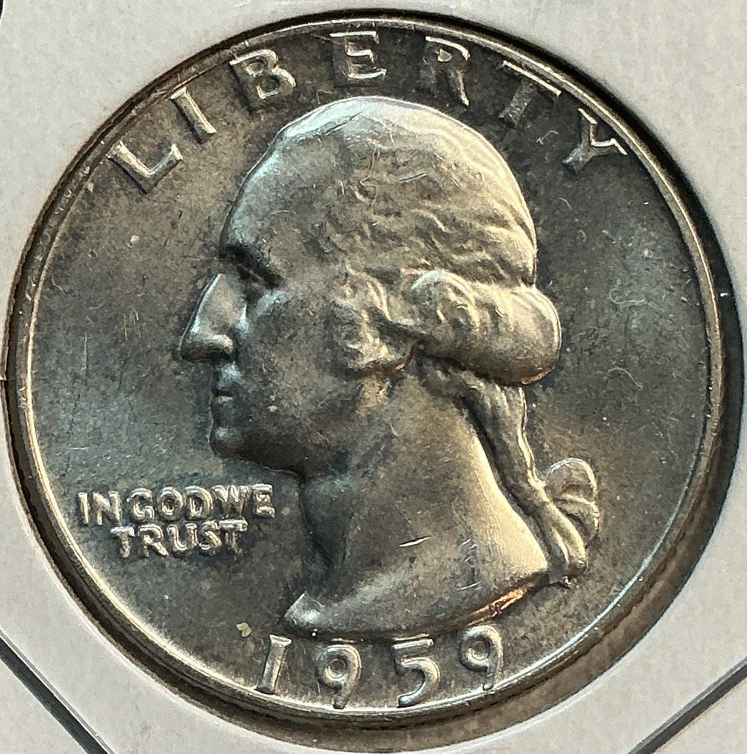1959 D Washington Quarter, Extra Fine Circulated Coin, Store #QR1859