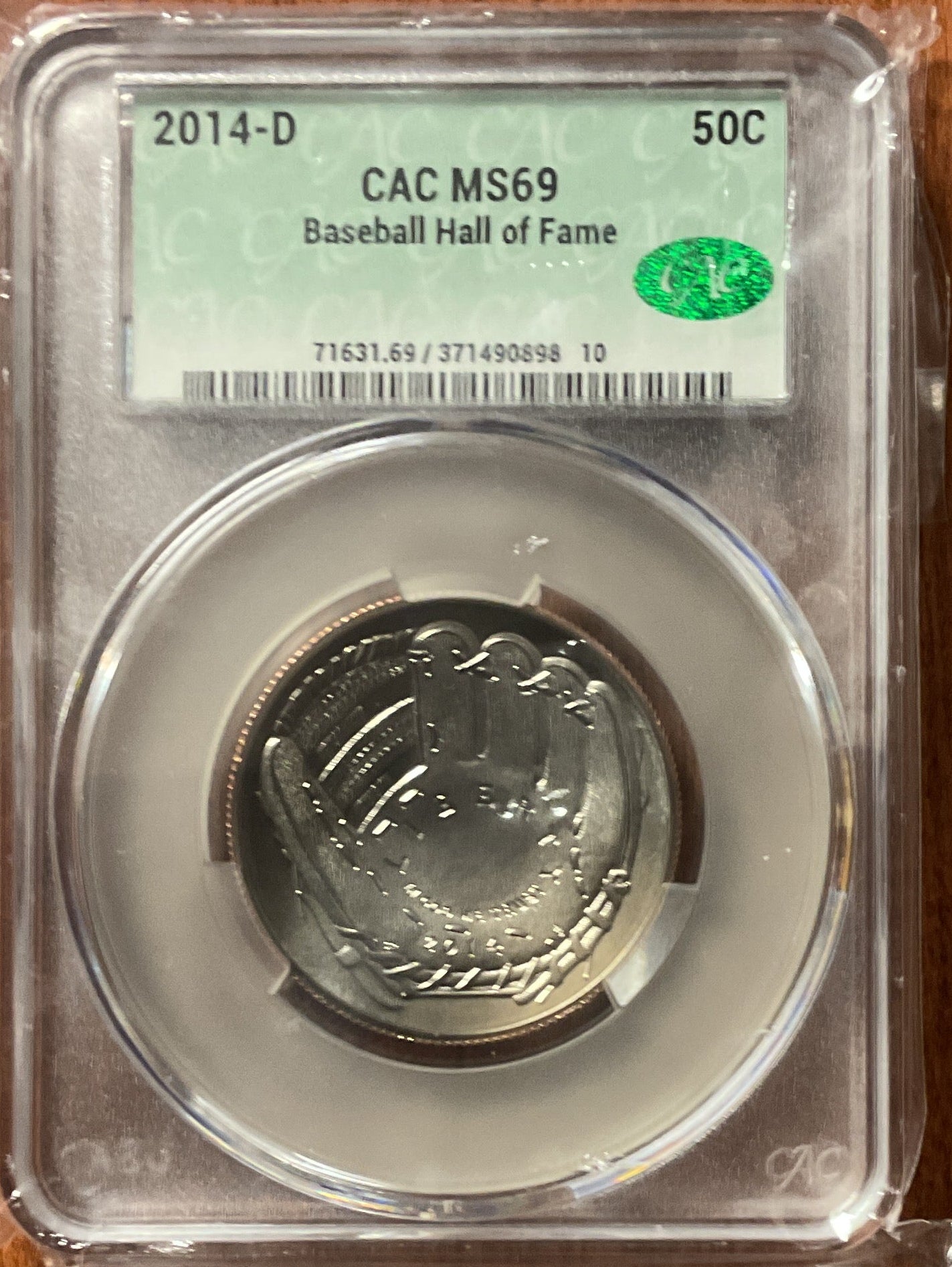 2014-D Baseball Hall of Fame 50C, CAC MS-69, Store #GMC378