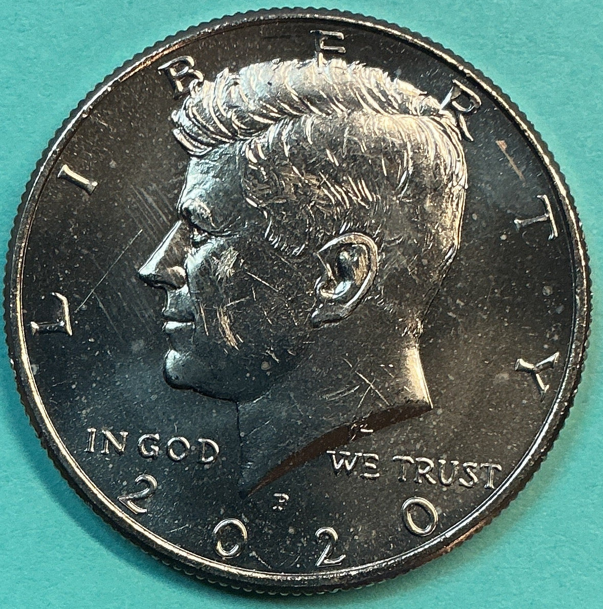 2020-P Kennedy Half Dollar. Modern Half. Gem UN-Circulated. Store #HR1810