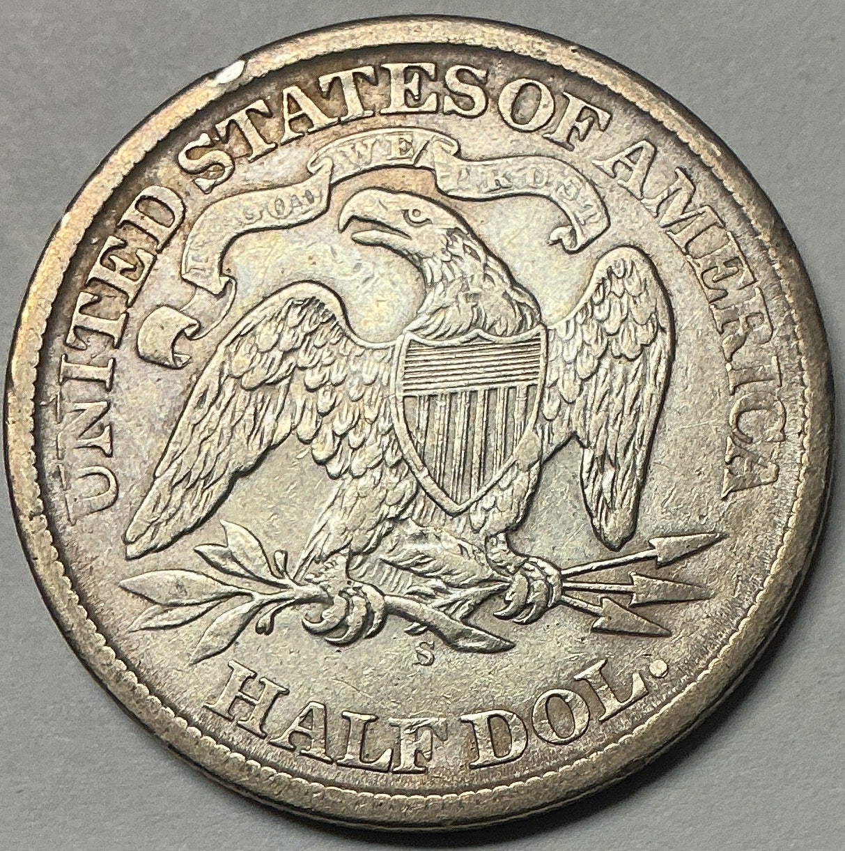 1869-S Liberty Seated Half Dollar, Extra Fine+ Coin, Store #HR1995