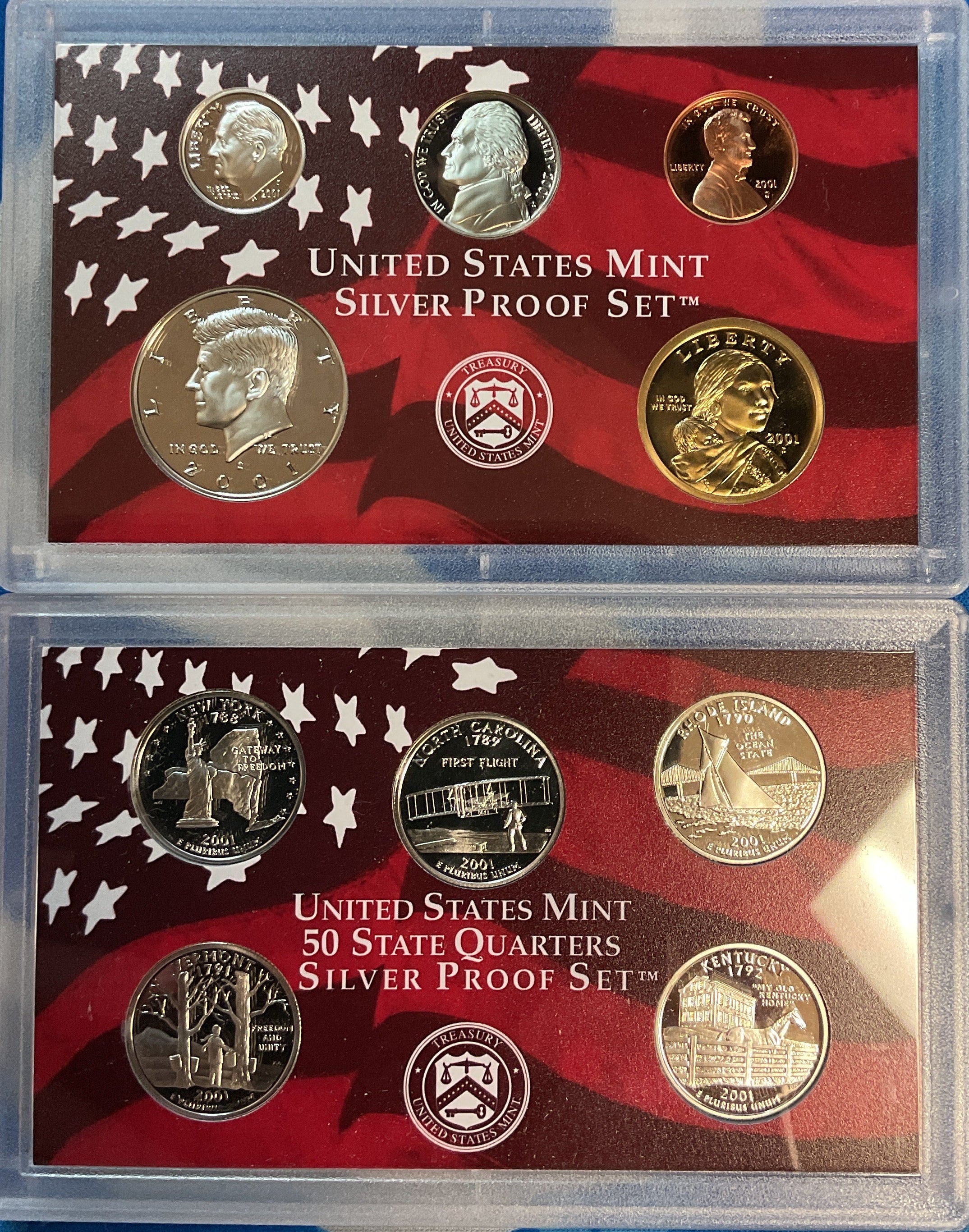 2001 United States Mint Silver Proof Set w/C.O.A.