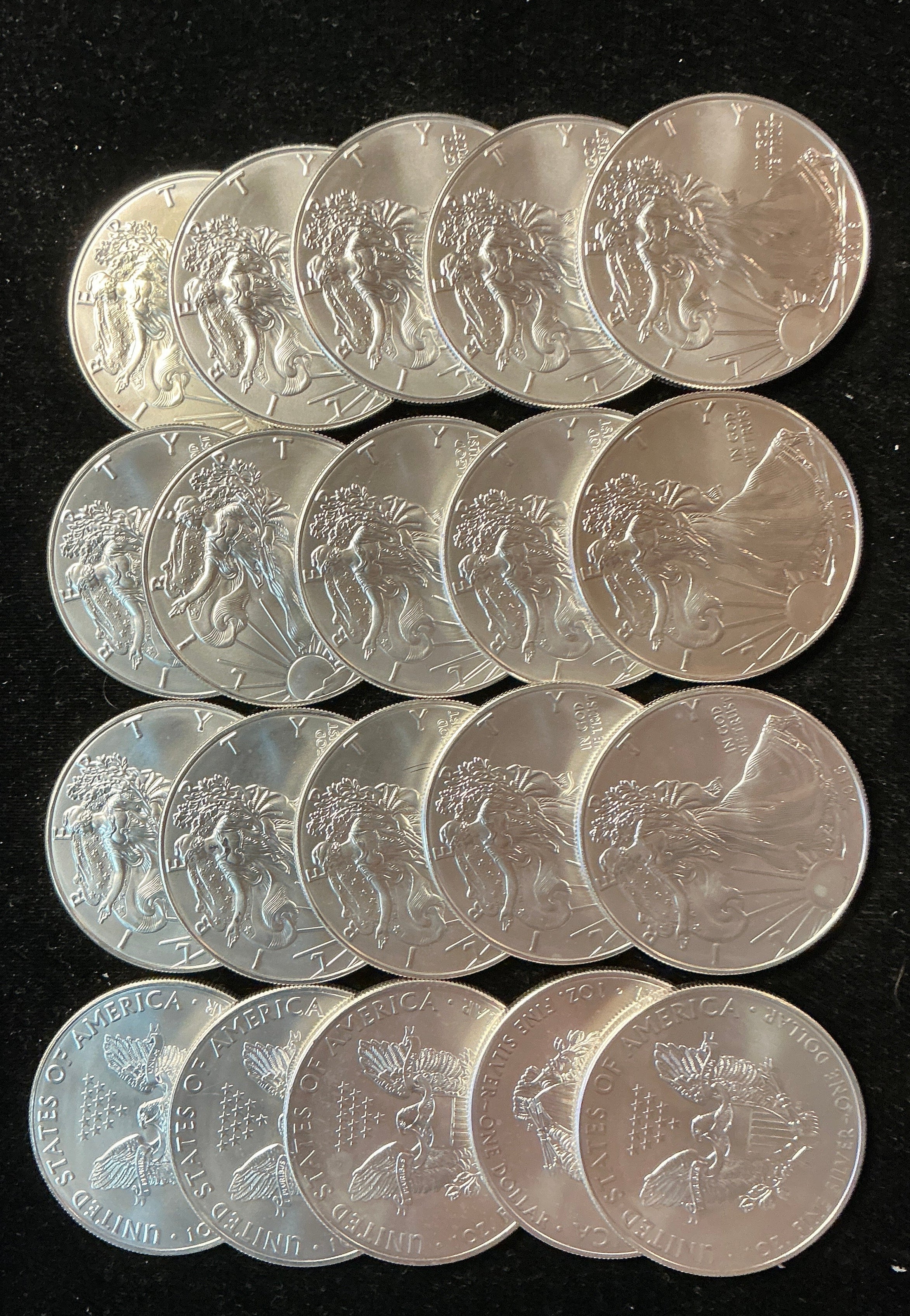 2016 American Silver Eagle Rolls. Store #SR024