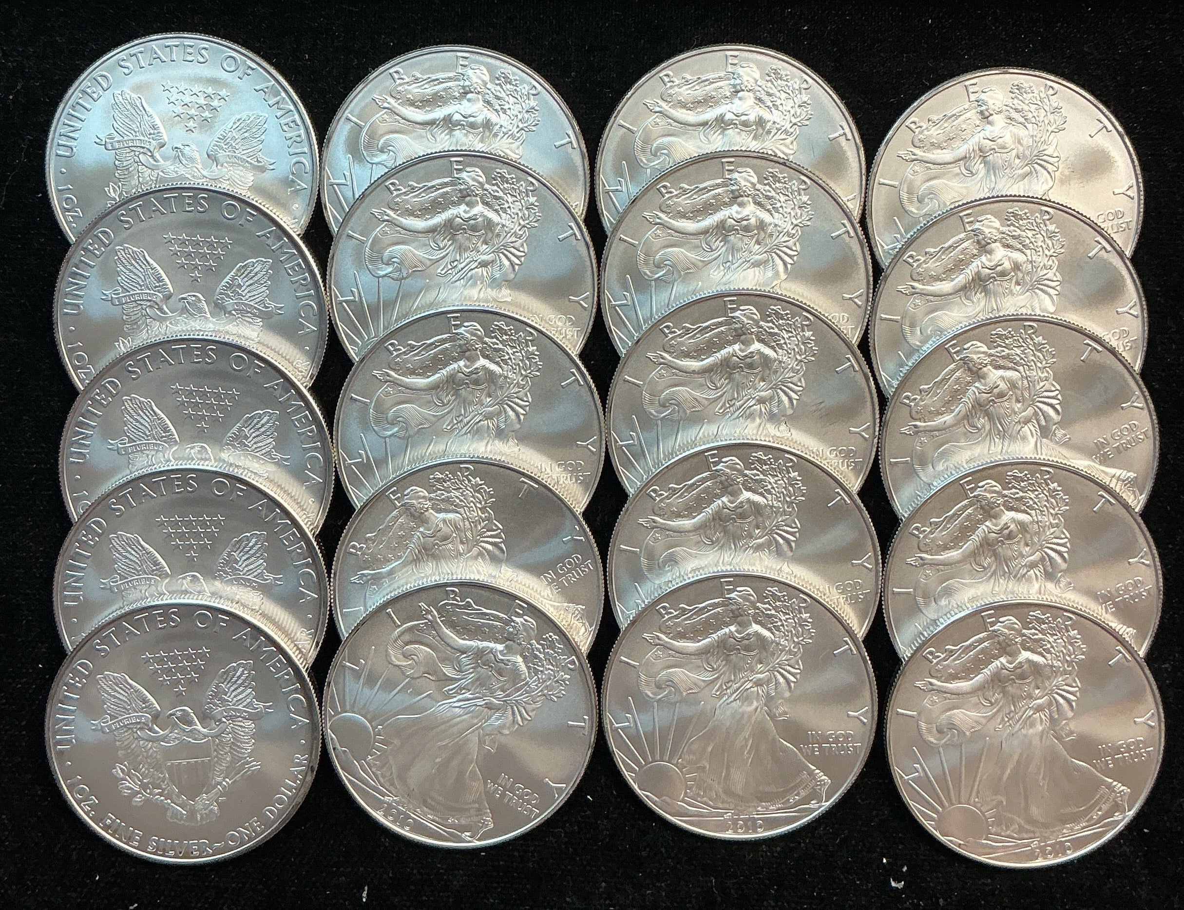 2010 American Silver Eagle Rolls. Store #SR029