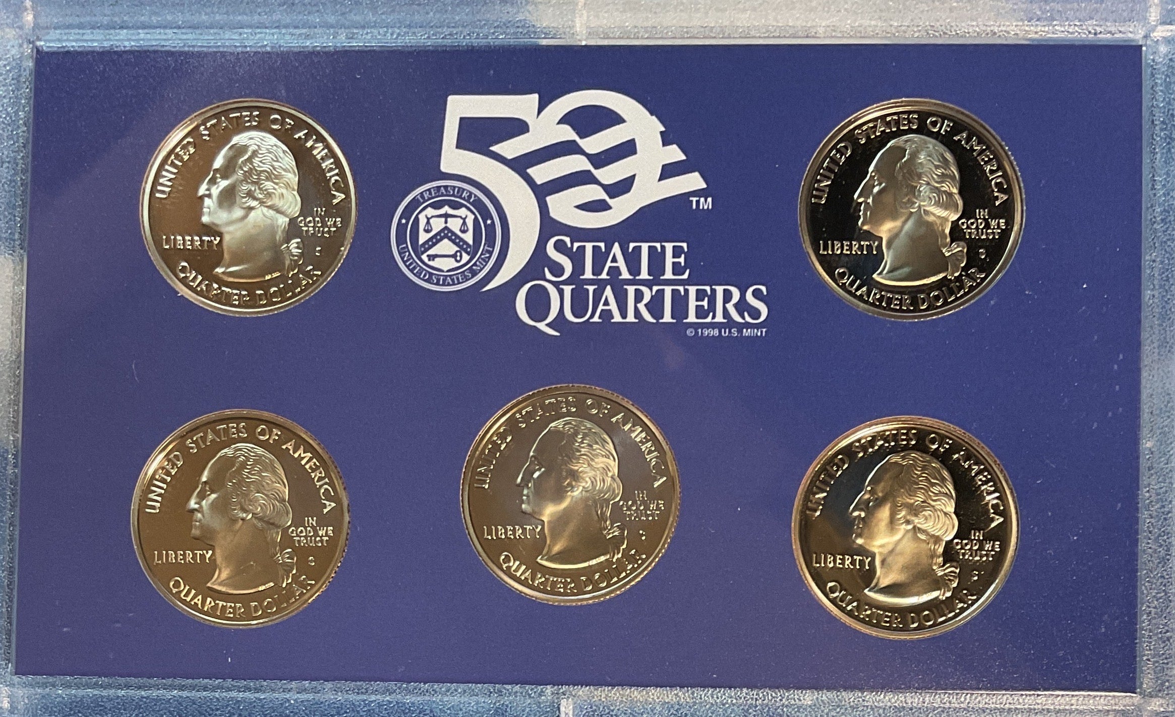 2007 U.S. Mint 50 State Quarters Proof Set, in Original Government Packaging.