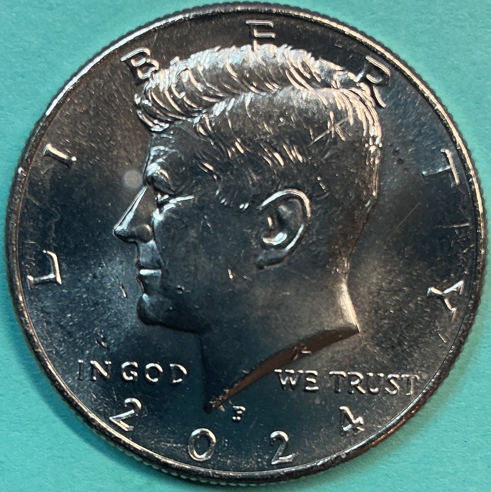 2024-P Kennedy Half Dollar. Modern Half. Gem UN-Circulated. Store #HR1828