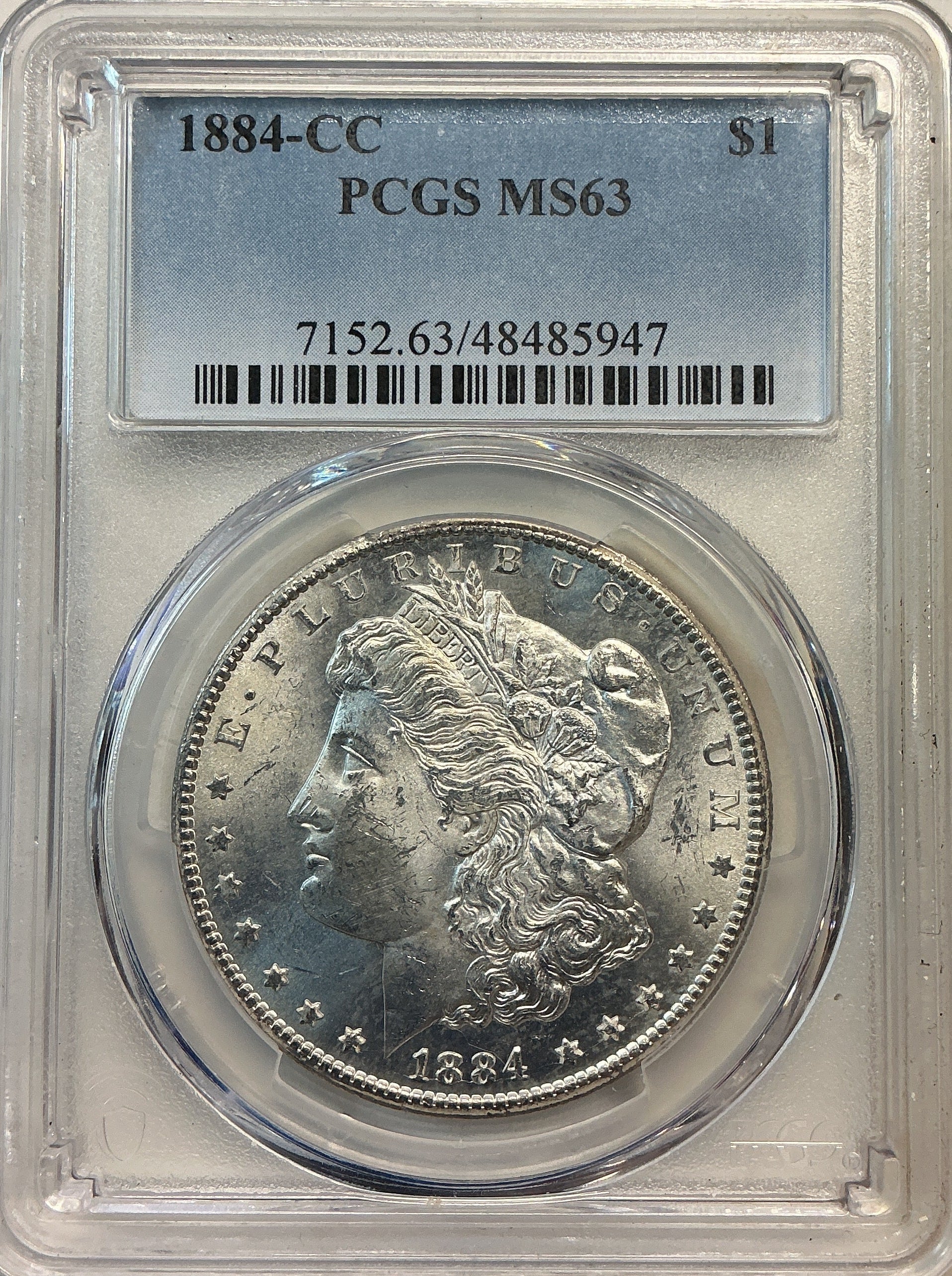 1884-CC Morgan Silver Dollar., PCGS MS63, Store #DR316