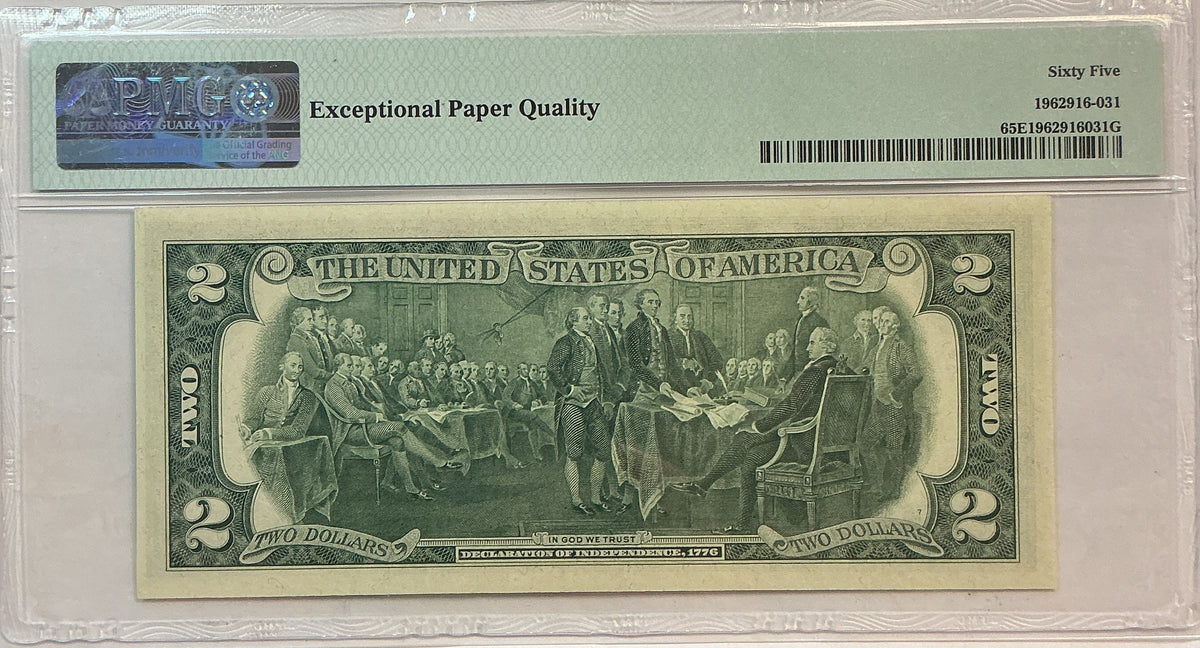 1976 $2 Federal Reserve Bank Note, PMG GEM UNC-65, GFRB088