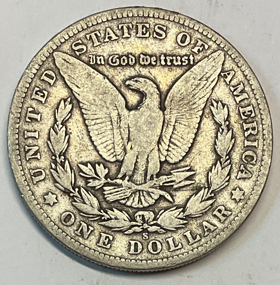 1904-S Morgan Silver Dollar, Very Good Plus, Circulated Coin, Store #DR0926