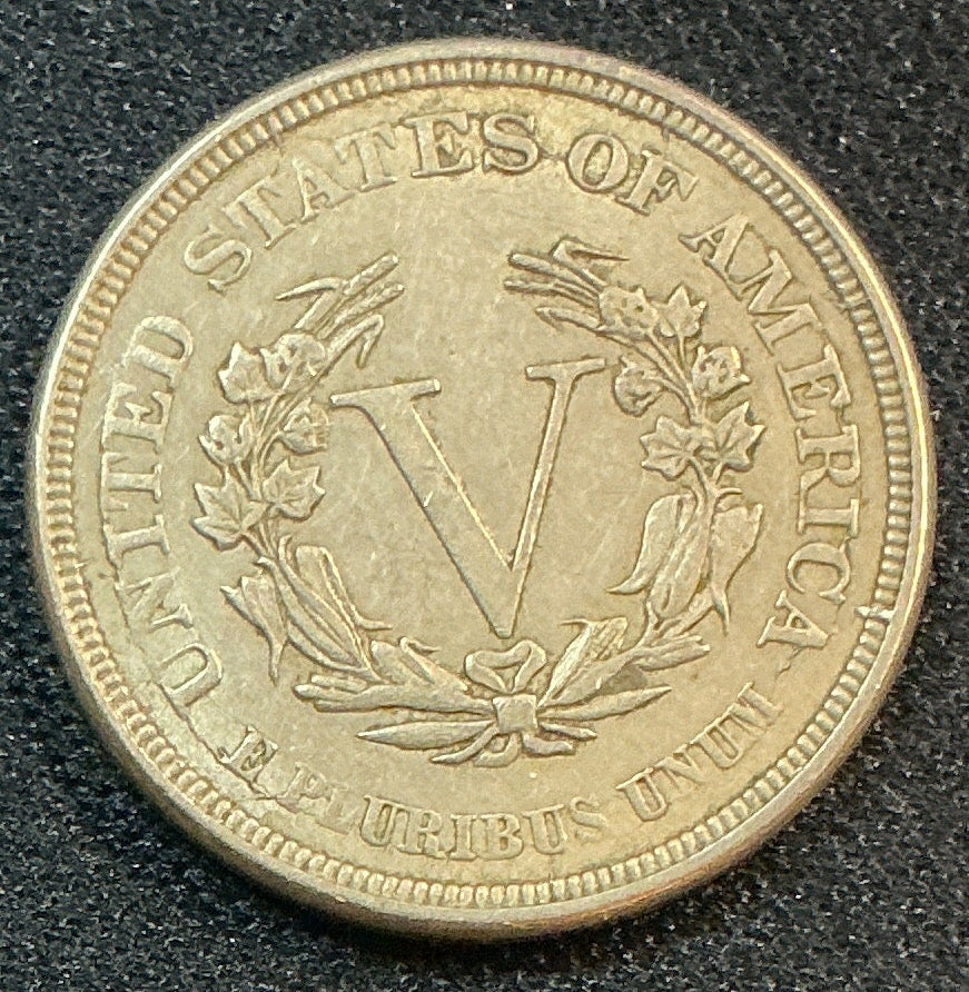 1883 Liberty Nickel., 'No Cents'., Very Fine Circulated Coin., Store Sale #NL869