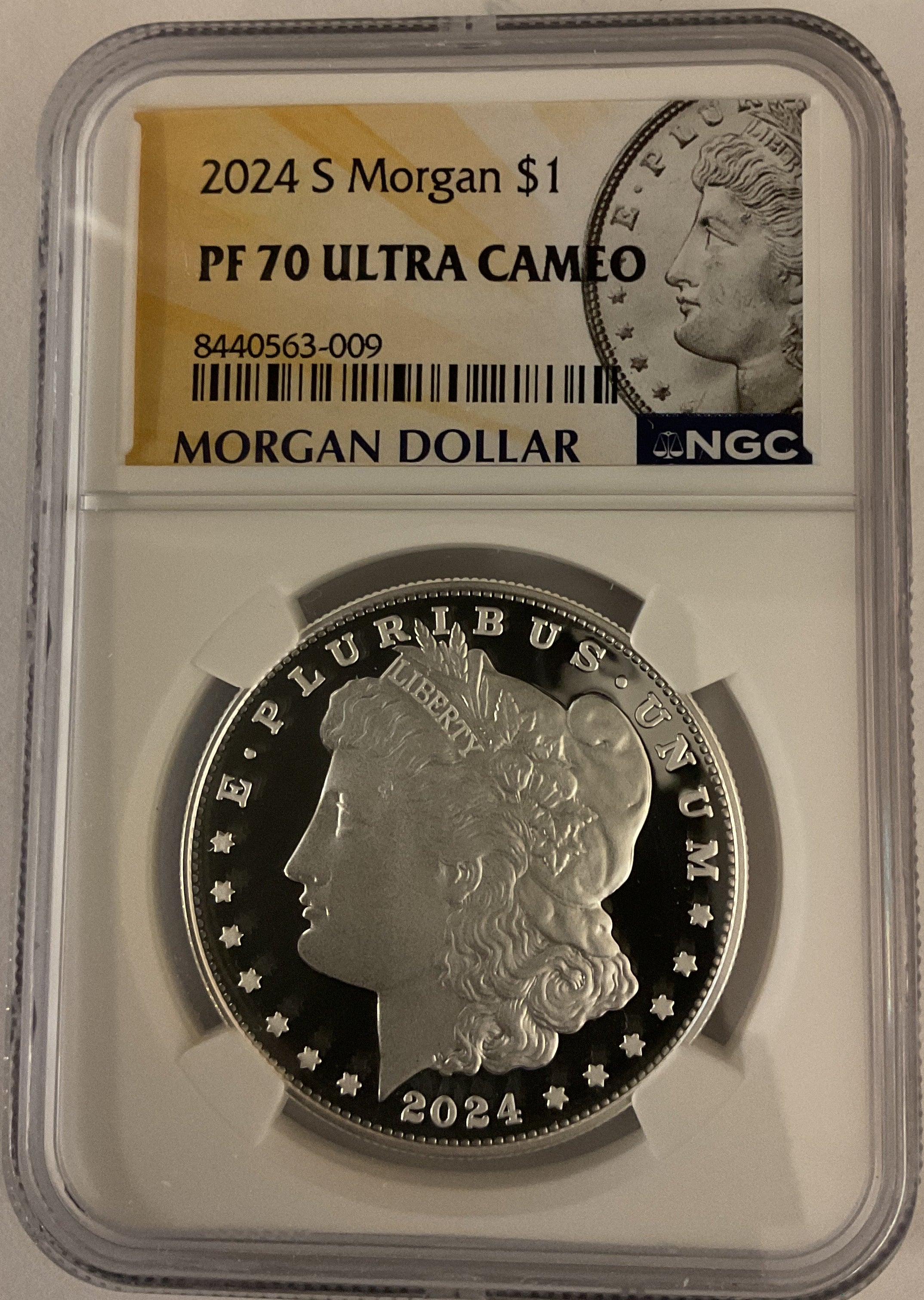 2024-S Morgan Silver Dollar, NGC PF 70 Ultra Cameo, Store #GMC418