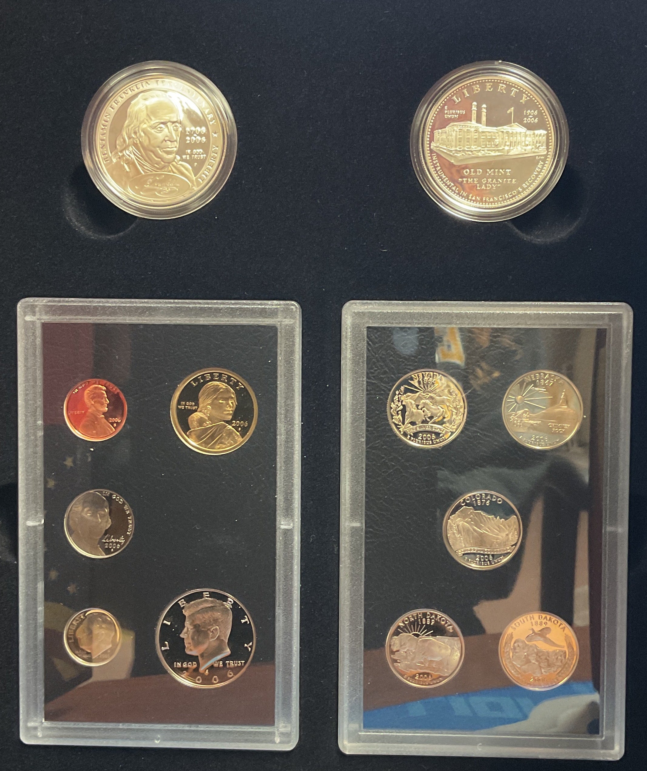 2006 U.S. Mint American Legacy Coins, C.O.A. Uncirculated 12-Coin Mint Set # PT043